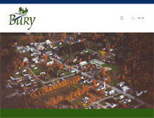 Tablet Screenshot of municipalitedebury.qc.ca